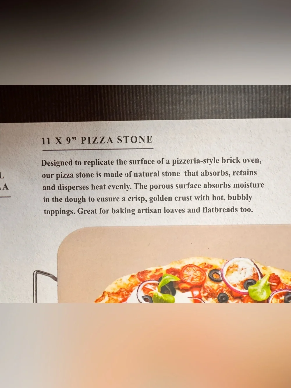 Buon Appetito Premium Pizza Stone with Rack and Utensils